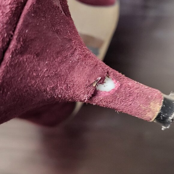 Sam Edelman Dori Wine Suede Pointed Toe Pumps – Women’s Size 9 - Picture 5 of 7